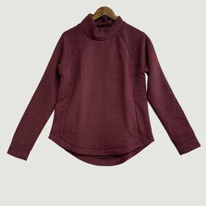 NEW Bench Urbanwear Dark Red Thermal Pullover Women's S Sweatshirt  M0190